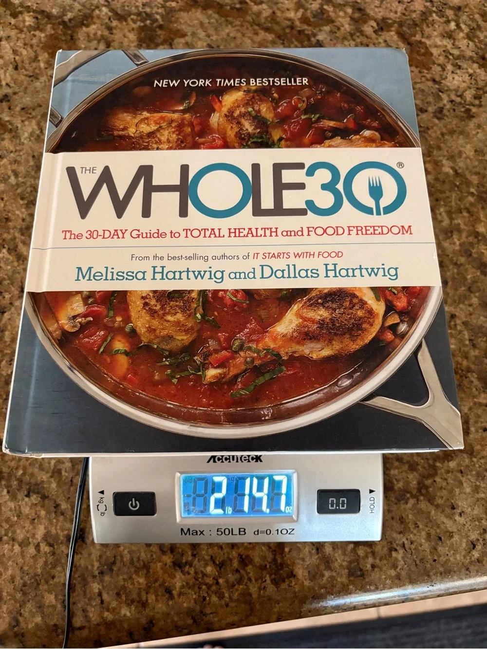 The Whole 30 Hardcover Book 30 day Guide to Total Health Food Freedom M Hartwig